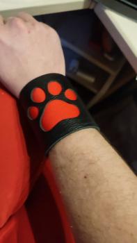 Puppy echt Lederarmband mit Pfote / Puppy genuine leather bracelet with paw