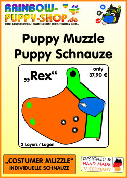 Puppy Schnauze - Muzzle "Rex" aus Neopren